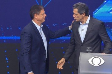 Tarcísio de Freitas e Fernando Haddad, nomes avaliados em pesquisa para o governo de São Paulo - (crédito: Miguel Schincariol/AFP) Tarcísio de Freitas e Fernando Haddad, nomes avaliados em pesquisa para o governo de São Paulo - (crédito: Miguel Schincariol/AFP)