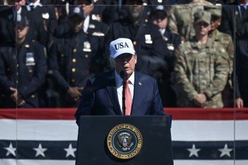 Trump comenta economia e reitera que Irã nunca terá arma nuclear
 -  (crédito:  Alex WROBLEWSKI / AFP)