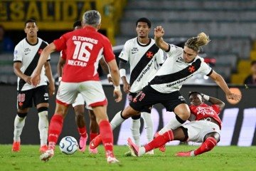 Vasco completou o segundo jogo sem marcar gols -  (crédito: Raul Arboleda/AFP)