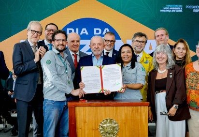 Presidente defendeu alternativa que permita atender às necessidades de infraestrutura sem abrir mão de critérios ambientais -  (crédito:  Foto: Ricardo Stuckert.) -Presidente defendeu alternativa que permita atender às necessidades de infraestrutura sem abrir mão de critérios ambientais -  (crédito:  Foto: Ricardo Stuckert.)