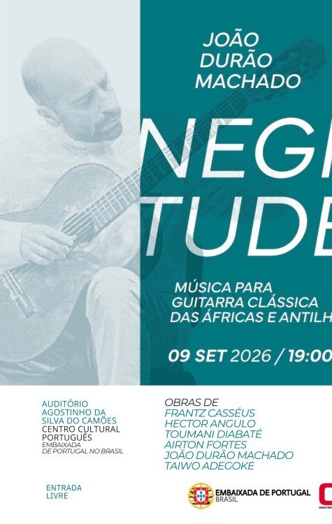 Concerto do guitarrista João Durão Machado apresenta músicas de compositores africanos e das Antilhas -  (crédito:  Cristiane Quadros)