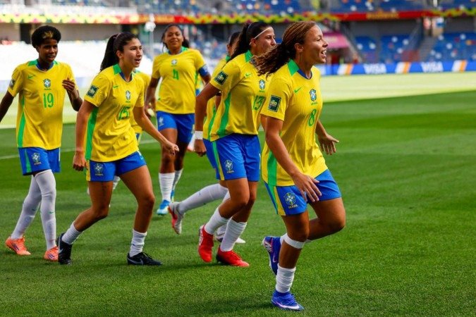 Nogueira abre o placar com um gol de pênalti na vitória brasileira por 3 x 0, contra o Canadá - (crédito: LUCIANA VERMELL/CBF) Nogueira abre o placar com um gol de pênalti na vitória brasileira por 3 x 0, contra o Canadá - (crédito: LUCIANA VERMELL/CBF)