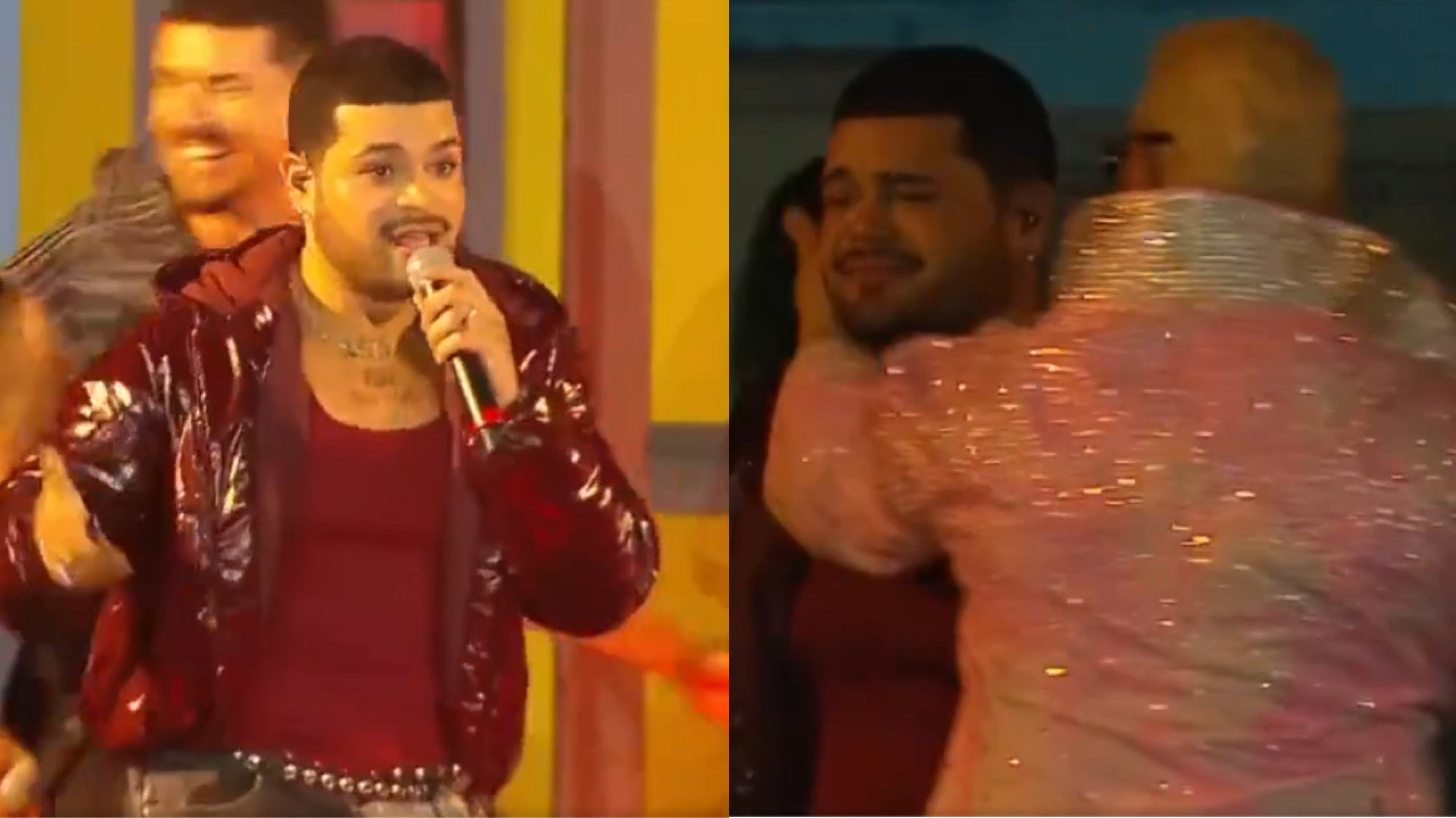 Cantor de reality da Globo comete gafe no Rock in Rio e é consolado por Belo