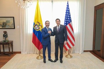 A aproximação entre Washington e Bogotá ocorre após a eleição do direitista Abelardo de la Espriella para a presidência da Colômbia -  (crédito: Freddie Everet/Official State Department )