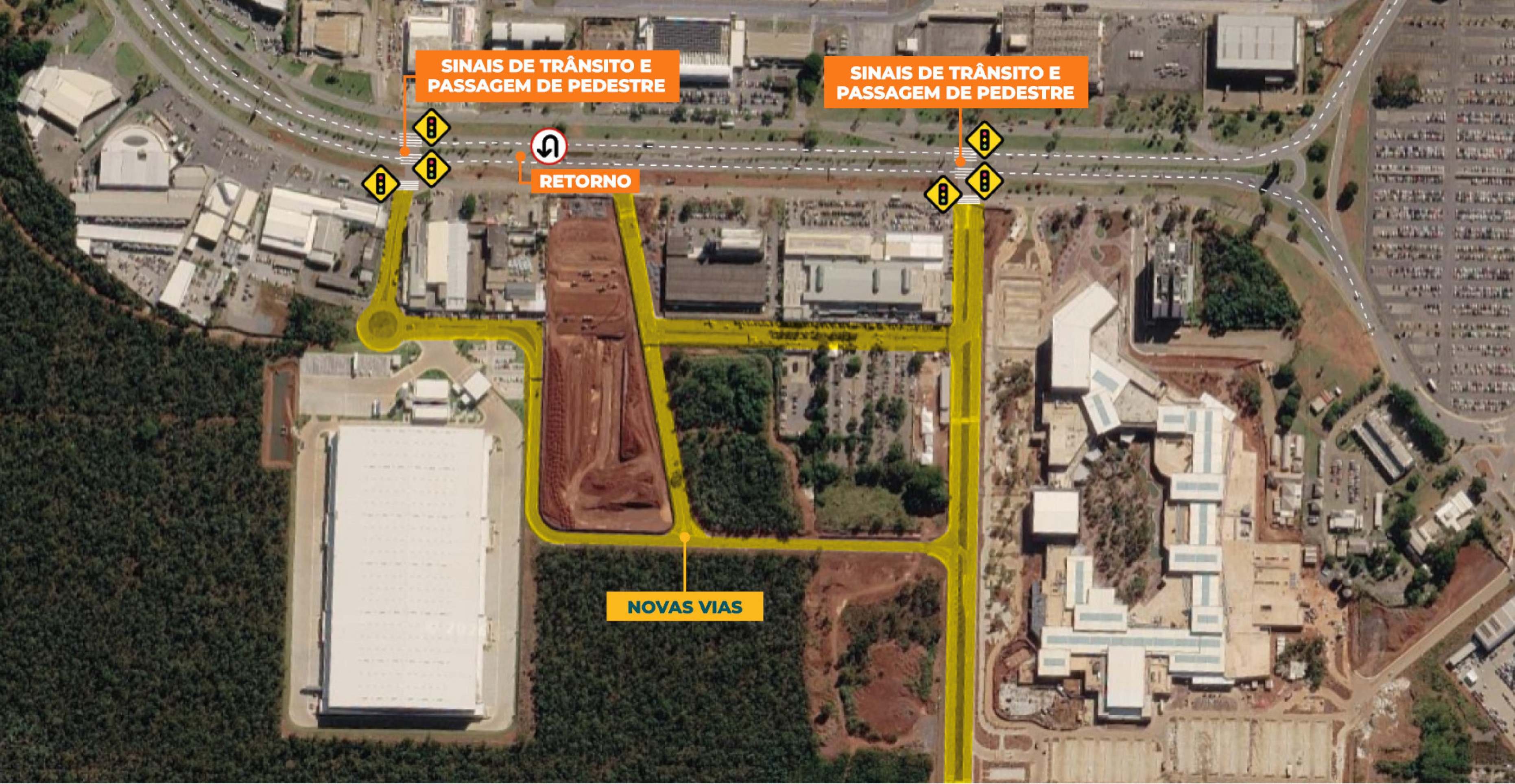Mapa das mudan&ccedil;as no Aeroporto de Bras&iacute;lia