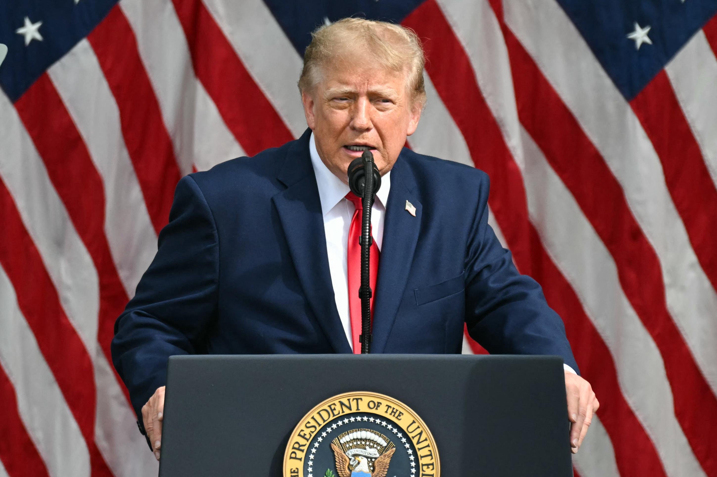 Donald Trump associa ataques de 11/9 à campanha militar no Irã - Foto