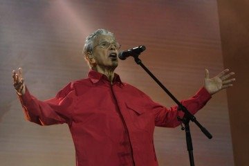 Show de Caetano Veloso no Taguaparque neste domingo (13/9) -  (crédito: Marcelo Ferreira/CB/D.A. Press)