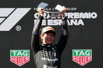 Kimi Antonelli venceu a terceira seguida e aumentou a distância na liderança da Fórmula 1 - (crédito: THOMAS COEX / AFP) Kimi Antonelli venceu a terceira seguida e aumentou a distância na liderança da Fórmula 1 - (crédito: THOMAS COEX / AFP)