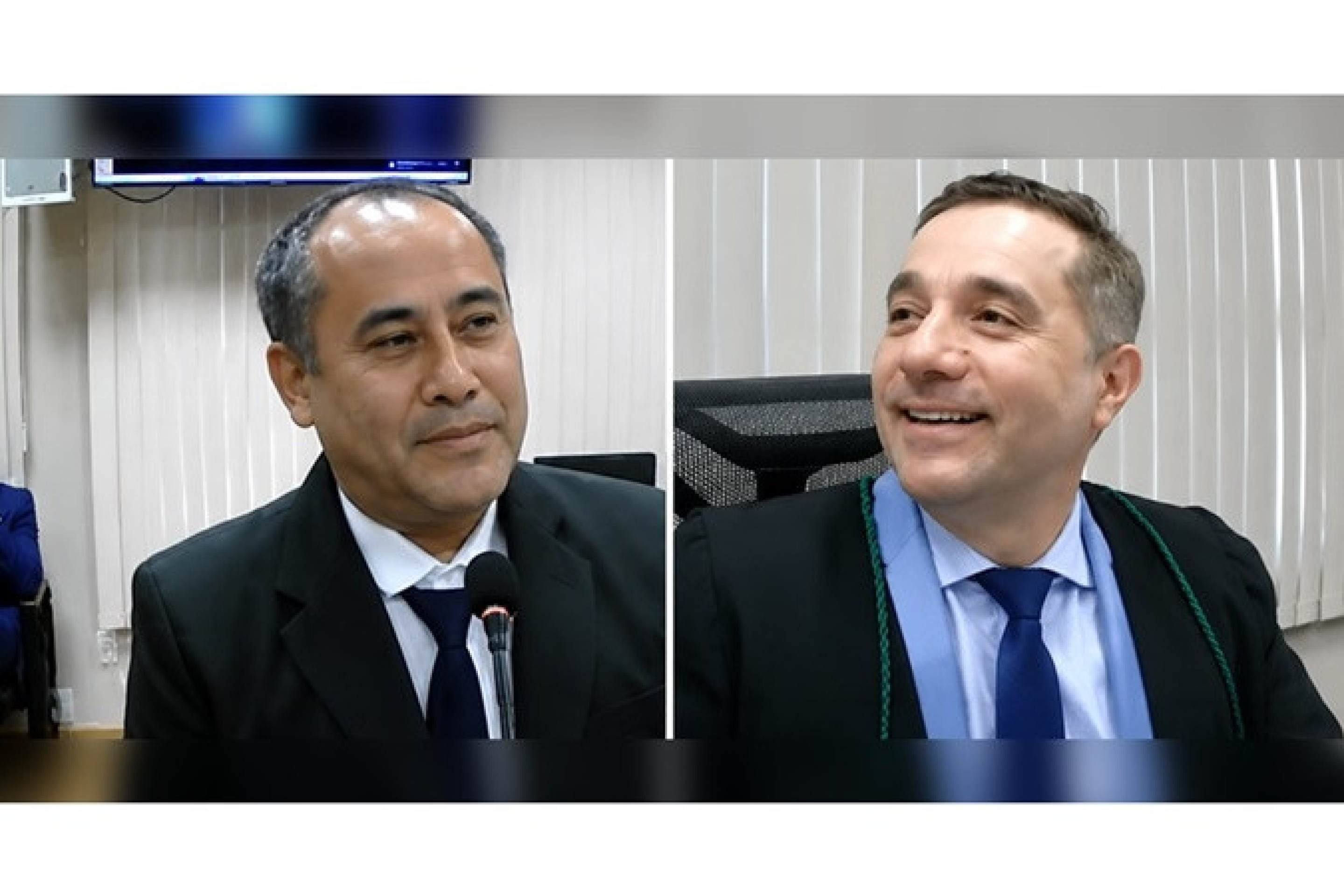  Edilson Takahara e o juiz do Trabalho Sandro Nahmias Melo  