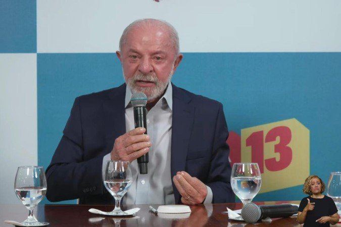 Lula durante live neste domingo (13/9) - (crédito: Reprodução/Live Lula) Lula durante live neste domingo (13/9) - (crédito: Reprodução/Live Lula)