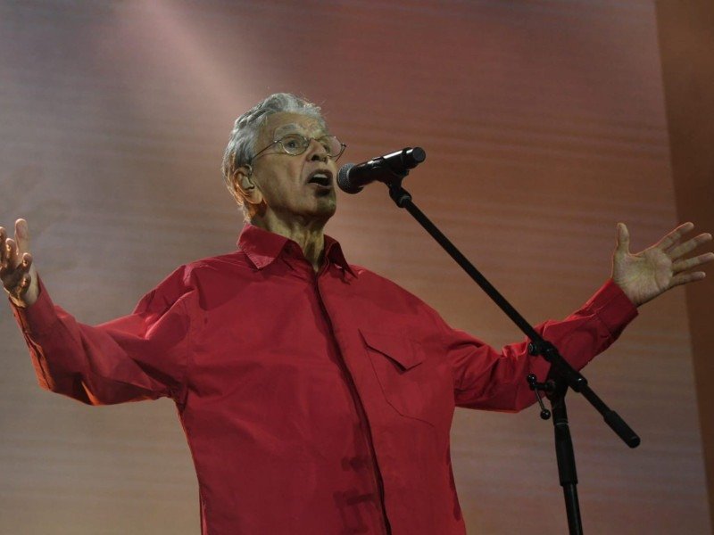 Show de Caetano Veloso no Taguaparque neste domingo (13/9) -  (crédito: Marcelo Ferreira/CB/D.A. Press)