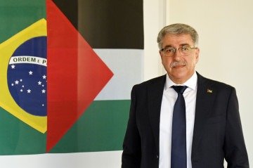 Musa Hadid, vice-presidente do Conselho Nacional Palestino - (crédito: Ed Alves/CB/D.A Press) Musa Hadid, vice-presidente do Conselho Nacional Palestino - (crédito: Ed Alves/CB/D.A Press)