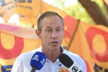 Capelli promete facilitar crédito subsidiado a comerciantes: 'vamos explodir a burocracia', diz - (crédito: Ed Alves/CB/D.A Press ) Capelli promete facilitar crédito subsidiado a comerciantes: 'vamos explodir a burocracia', diz - (crédito: Ed Alves/CB/D.A Press )