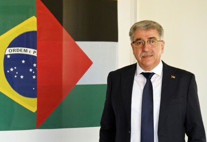 Musa Hadid, vice-presidente do Conselho Nacional Palestino -  (crédito:  Ed Alves/CB/D.A Press) -Musa Hadid, vice-presidente do Conselho Nacional Palestino -  (crédito:  Ed Alves/CB/D.A Press)