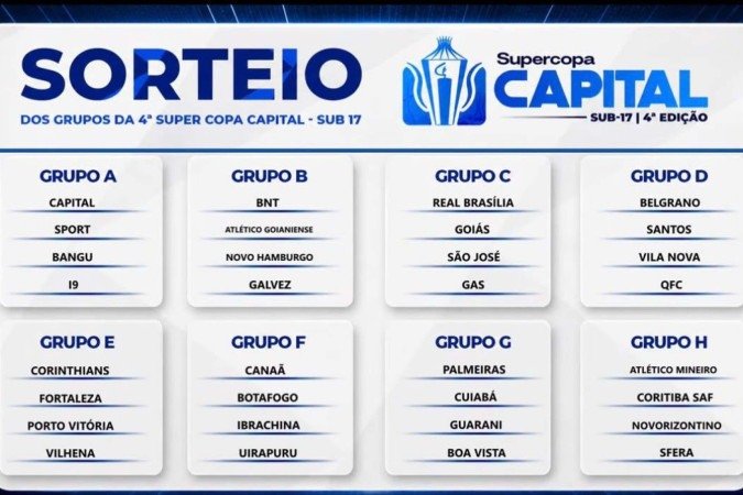  Sorteio da Supercopa Capital