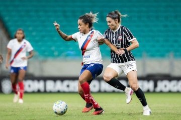 Bahia e Corinthians iniciam a decisão da vaga às semifinais nesta terça-feira - (crédito: LETÍCIA MARTINS/EC BAHIA) Bahia e Corinthians iniciam a decisão da vaga às semifinais nesta terça-feira - (crédito: LETÍCIA MARTINS/EC BAHIA)
