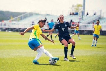 Brasil e Estados Unidos se enfrentaram em abril, pelos amistosos preparatórios para a Copa do Mundo - (crédito: FABIO SOUZA/CBF) Brasil e Estados Unidos se enfrentaram em abril, pelos amistosos preparatórios para a Copa do Mundo - (crédito: FABIO SOUZA/CBF)