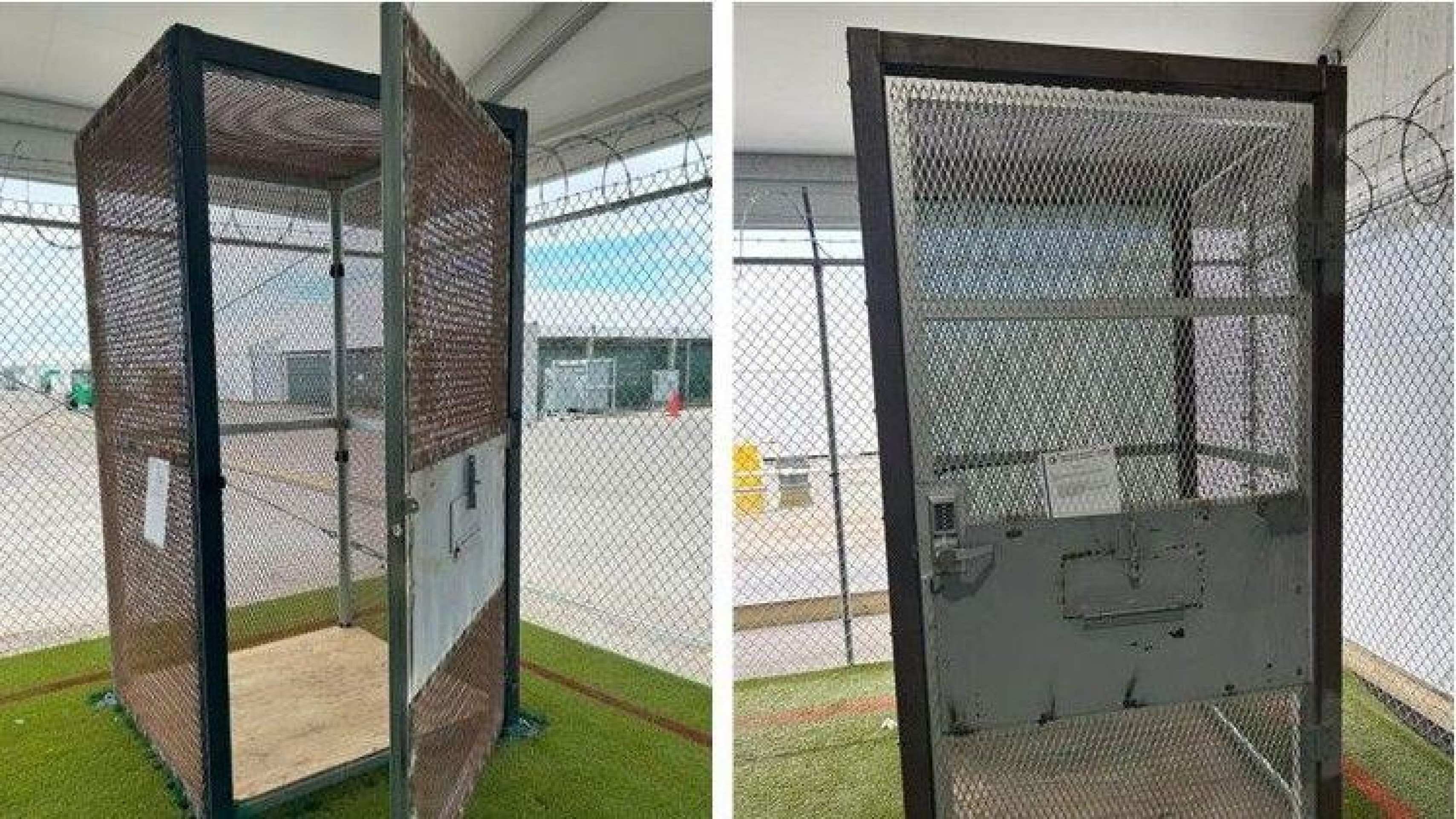 As jaulas para imigrantes presos descobertas na 'Alcatraz dos Jacarés' na Flórida - Foto