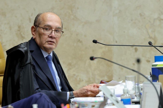 Ministro Gilmar Mendes na sessão plenária extraordinária do STF.

 

Foto: Rosinei Coutinho/STF