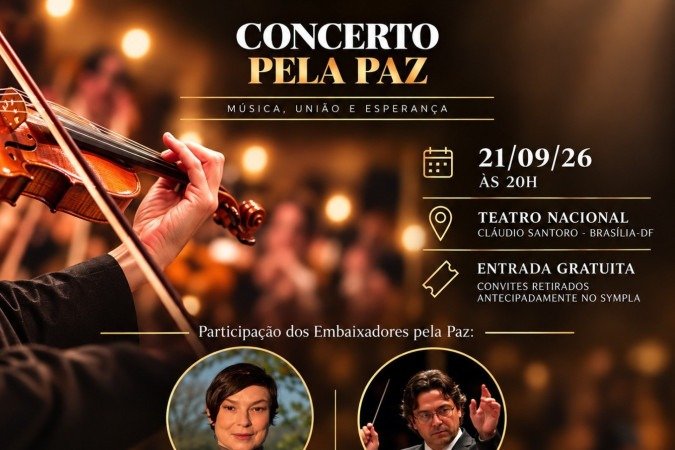 Apresentação marca o Dia Internacional da Paz. -  (crédito: Divulgação/Teatro Nacional)