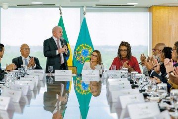 Presidente Lula durante reunião com pastores, nesta quarta-feira - (crédito: Ricardo Stuckert) Presidente Lula durante reunião com pastores, nesta quarta-feira - (crédito: Ricardo Stuckert)