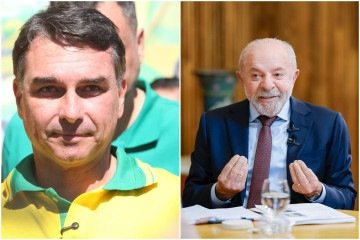 Flávio Bolsonaro e Luiz Inácio Lula da Silva - (crédito: Edesio Ferreira/EM/D.A Press e Ricardo Stuckert) Flávio Bolsonaro e Luiz Inácio Lula da Silva - (crédito: Edesio Ferreira/EM/D.A Press e Ricardo Stuckert)