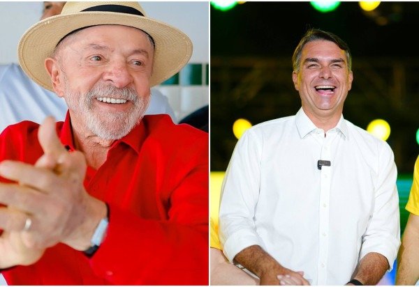 Ricardo Stuckert e Vittor Sales/Divulgação Campanha Flávio Bolsonaro