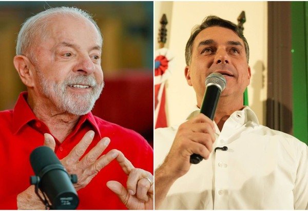 Lula e Flávio Bolsonaro continuam tecnicamente empatados -  (crédito: Ricardo Stuckert e Charles Vieira)
