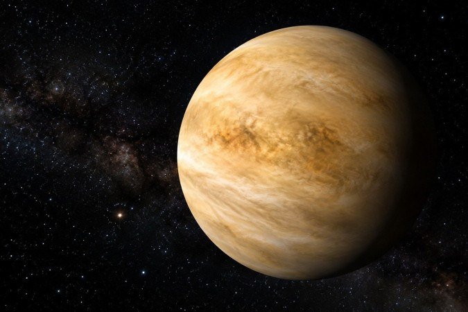 Vênus, um dos objetos naturais mais luminosos do céu, terá seu brilho máximo nesta sexta-feira e poderá ser observado a olho nu - (crédito: Urânia Planetário/Divulgação) Vênus, um dos objetos naturais mais luminosos do céu, terá seu brilho máximo nesta sexta-feira e poderá ser observado a olho nu - (crédito: Urânia Planetário/Divulgação)