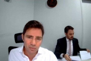 Daniel Vorcaro presta depoimento -  (crédito: Reprodução/STF)