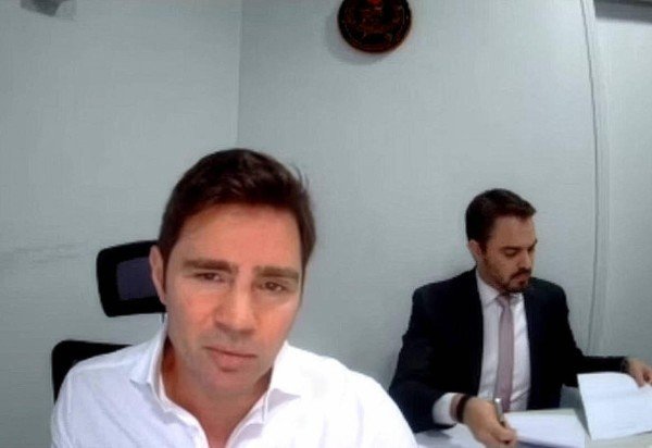 Vorcaro está detido no 19º Batalhão da Polícia Militar do Distrito Federal, conhecido como Papudinha -  (crédito: Reprodução/STF)