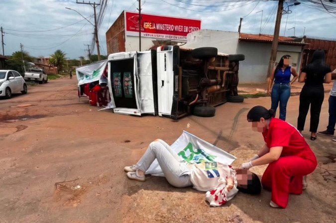 Candidata a deputada federal sofreu acidente com trio elétrico em Valparaíso de Goiás - (crédito: Cedido ao Correio) Candidata a deputada federal sofreu acidente com trio elétrico em Valparaíso de Goiás - (crédito: Cedido ao Correio)