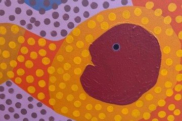 Obra de Athos Bulcão na exposição na Livraria Travessa - (crédito: Divulgação) Obra de Athos Bulcão na exposição na Livraria Travessa - (crédito: Divulgação)