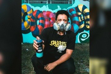 Paulo Sérgio, o Corujito, levará grafite para uma oficina do Gama Art Day. - (crédito: Corujito/Divulgação ) Paulo Sérgio, o Corujito, levará grafite para uma oficina do Gama Art Day. - (crédito: Corujito/Divulgação )