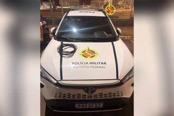 PMDF prende homem pela terceira vez por furto de cabos na Asa Norte - (crédito: Divulgação/PMDF) PMDF prende homem pela terceira vez por furto de cabos na Asa Norte - (crédito: Divulgação/PMDF)