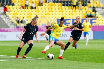 O Brasil avançou nos pênaltis nas oitavas de final e sonha coma presença entre os quatro melhores do torneio - (crédito: LUCIANA VERMELL/CBF) O Brasil avançou nos pênaltis nas oitavas de final e sonha coma presença entre os quatro melhores do torneio - (crédito: LUCIANA VERMELL/CBF)