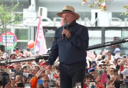 O presidente participou de um comício em Florianópolis, na manhã deste sábado (19/9).  -  (crédito: Reprodução/YouTube) -O presidente participou de um comício em Florianópolis, na manhã deste sábado (19/9).  -  (crédito: Reprodução/YouTube)
