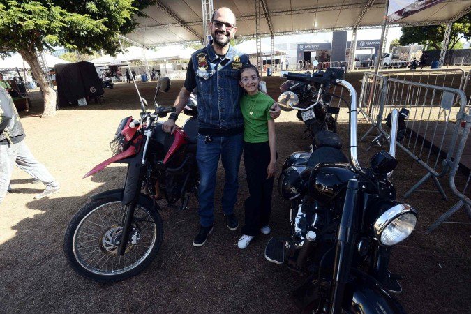 Ronair Menezes, 36, conheceu o evento com a filha Elizabeth, de 10