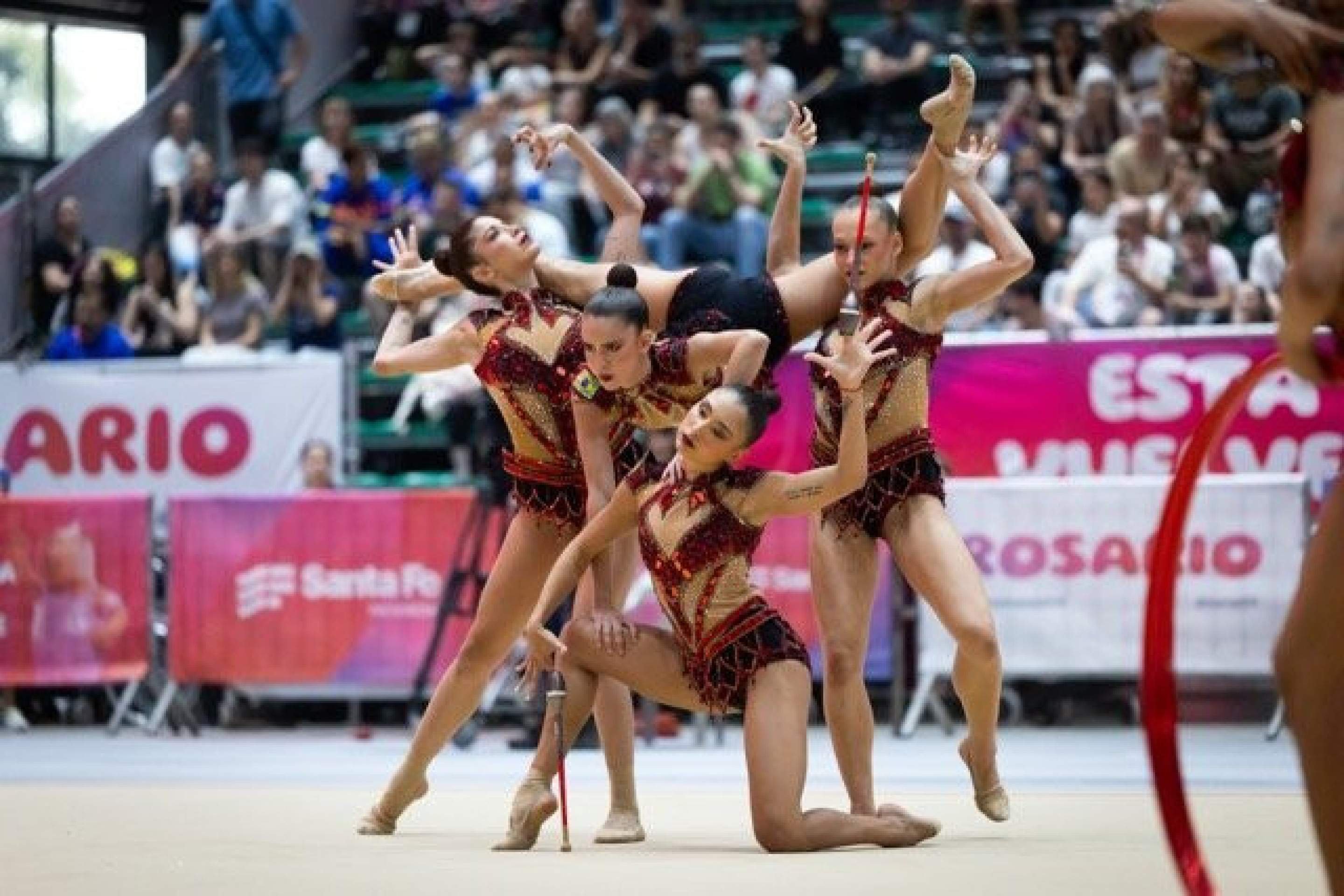 Ginástica Rítmica: Brasil é ouro no conjunto geral em Santa Fe, na Argentina