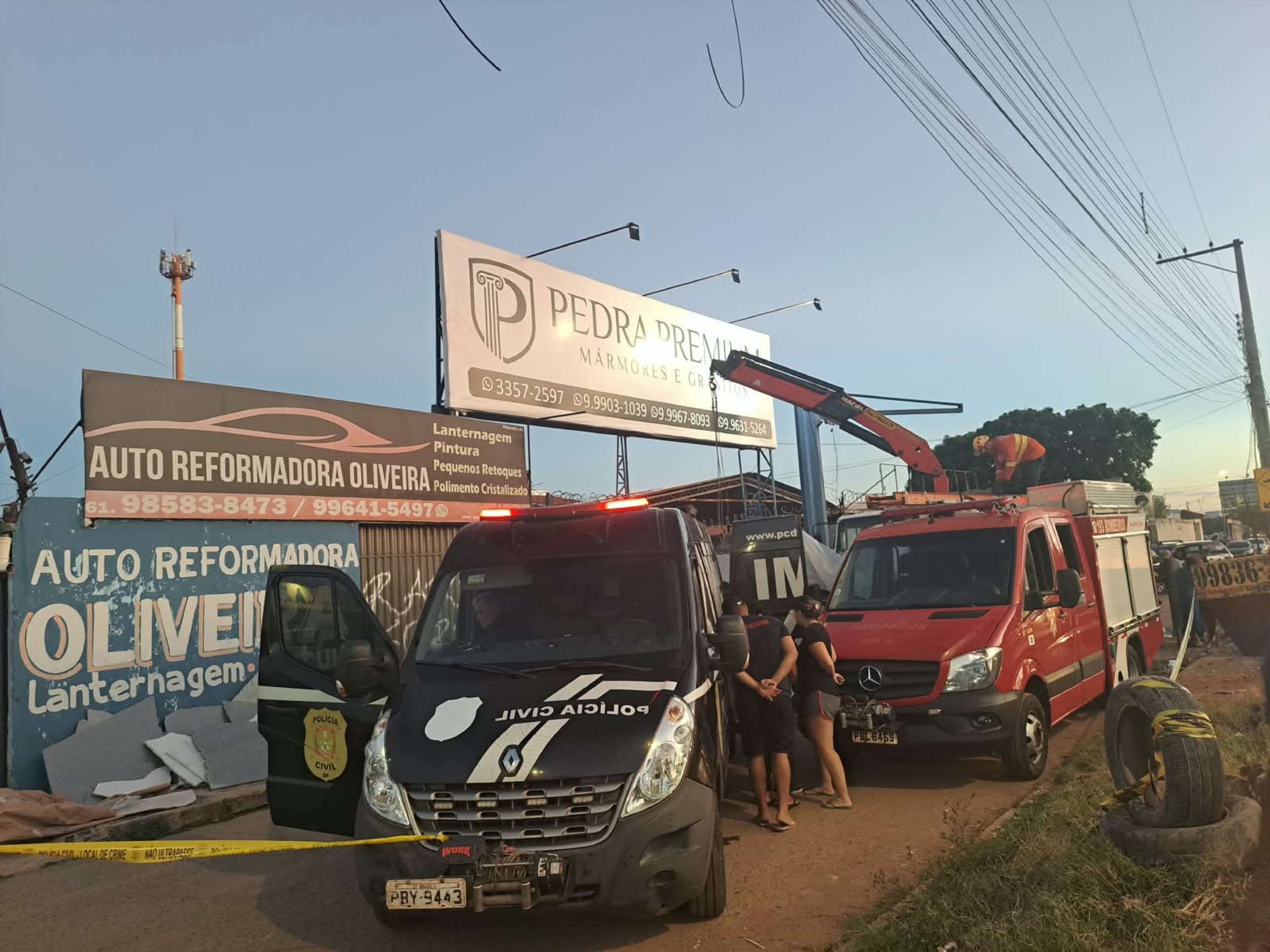 Trabalhador morre após cabo de aço romper em marmoraria de Samambaia