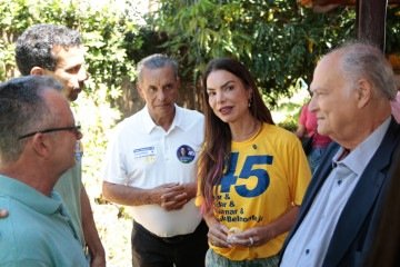 Paula Belmonte, participou de um café da manhã com apoiadores no Park Way - (crédito: Lucas Peres/Comunicação Paula Belmonte) Paula Belmonte, participou de um café da manhã com apoiadores no Park Way - (crédito: Lucas Peres/Comunicação Paula Belmonte)