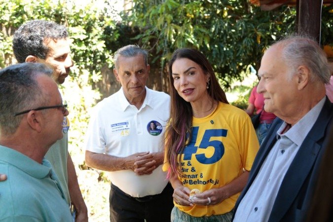 Paula Belmonte, participou de um café da manhã com apoiadores no Park Way - (crédito: Lucas Peres/Comunicação Paula Belmonte) Paula Belmonte, participou de um café da manhã com apoiadores no Park Way - (crédito: Lucas Peres/Comunicação Paula Belmonte)