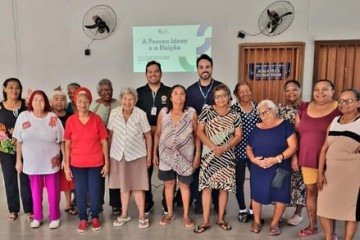 Palestra abordou temas como direitos da pessoa idosa, segurança do eleitor e demonstração da urna - (crédito: Divulgação/TRE-DF) Palestra abordou temas como direitos da pessoa idosa, segurança do eleitor e demonstração da urna - (crédito: Divulgação/TRE-DF)