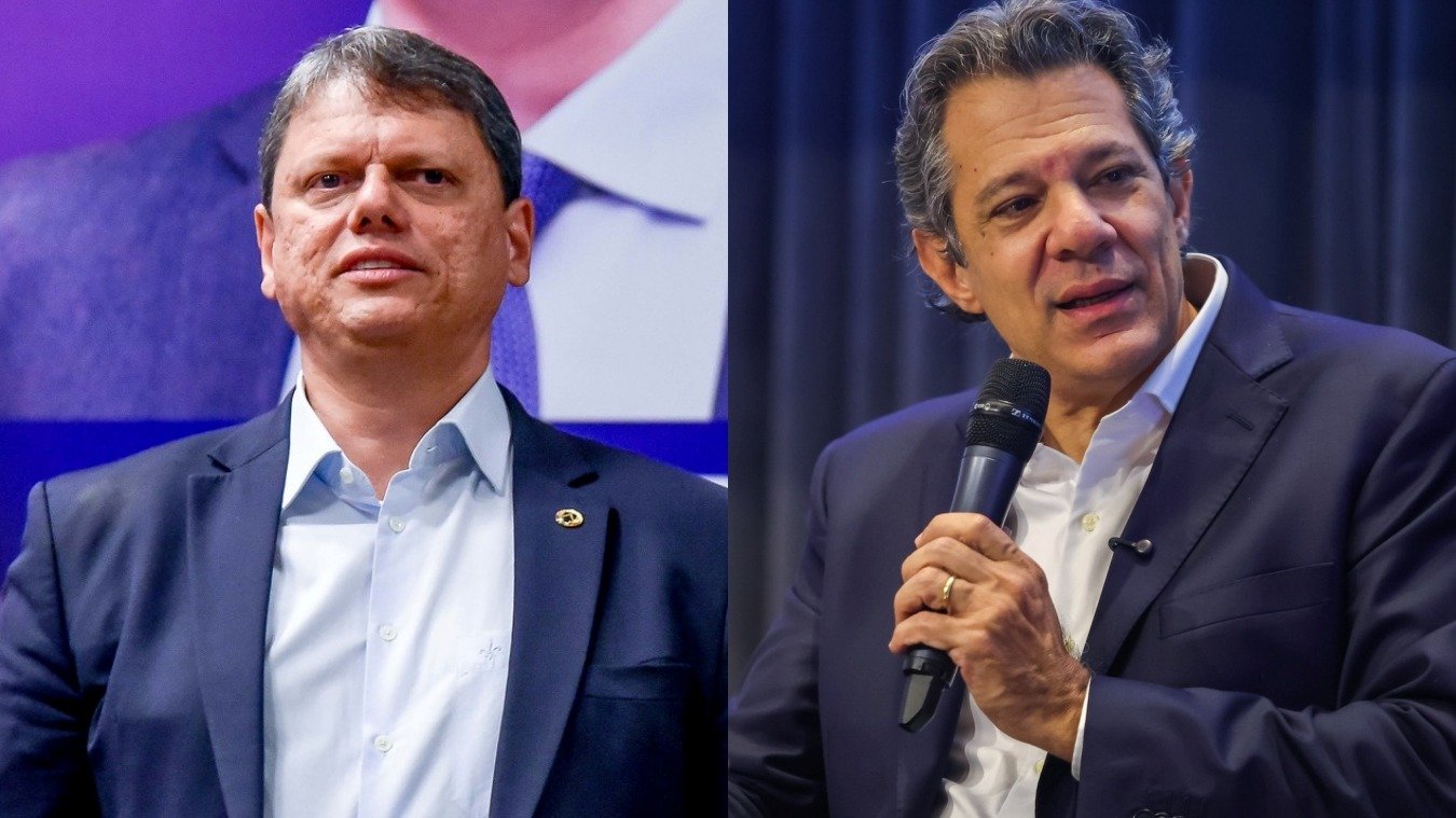 Pesquisa Real Time Big Data mostra Tarcísio de Freitas e Fernando Haddad como principais nomes na disputa pelo governo de São Paulo - (crédito: Douglas Gomes/Liderança Republicanos e Diogo Zacarias) Pesquisa Real Time Big Data mostra Tarcísio de Freitas e Fernando Haddad como principais nomes na disputa pelo governo de São Paulo - (crédito: Douglas Gomes/Liderança Republicanos e Diogo Zacarias)