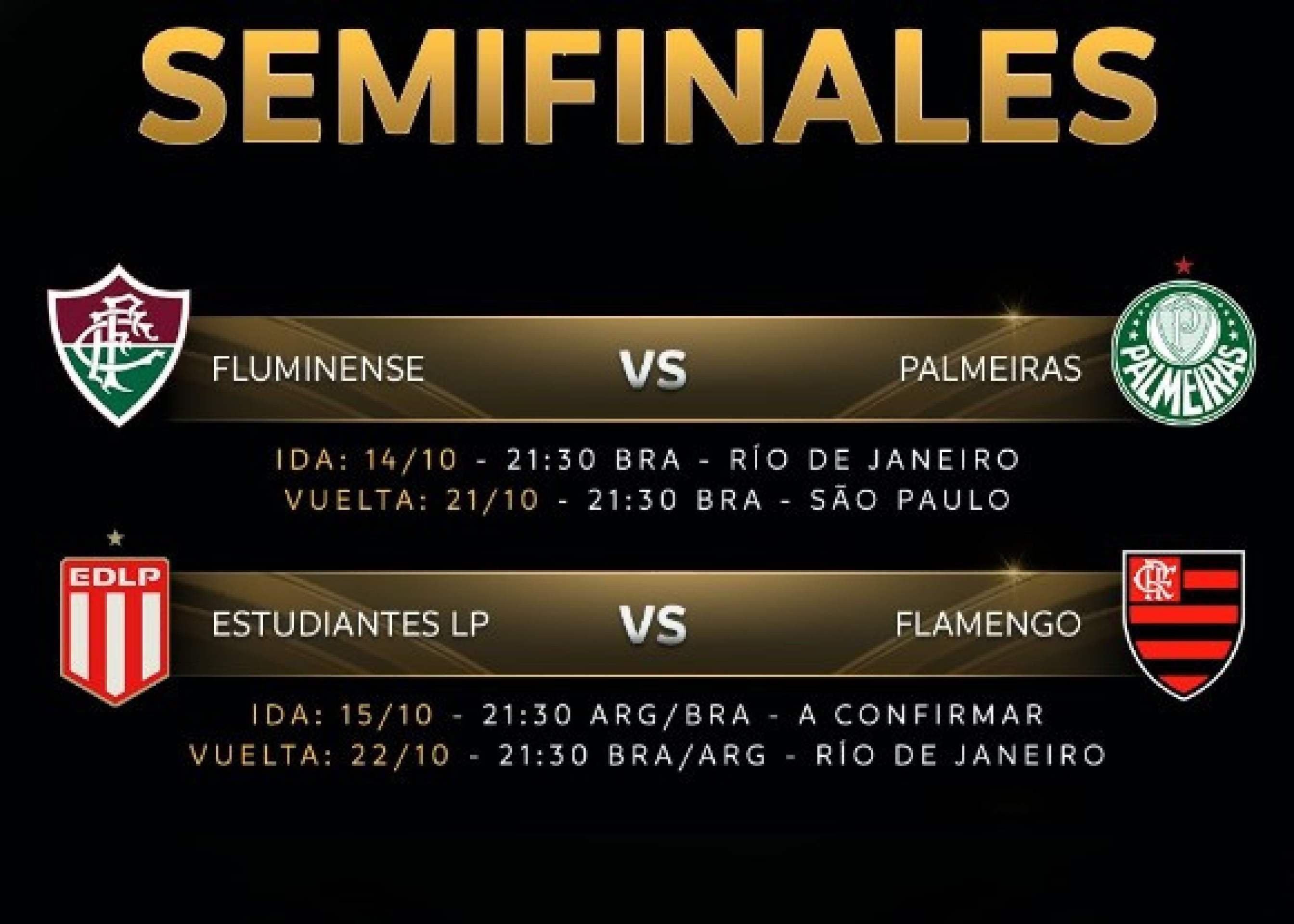 Conmebol define datas das semifinais da Libertadores; veja