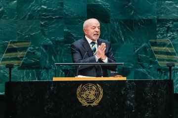Presidente da República, Luiz Inácio Lula da Silva, durante Abertura do Debate Geral de Alto Nível da 81.ª Sessão Ordinária da Assembleia Geral das Nações Unidas - (crédito: Ricardo Stuckert) Presidente da República, Luiz Inácio Lula da Silva, durante Abertura do Debate Geral de Alto Nível da 81.ª Sessão Ordinária da Assembleia Geral das Nações Unidas - (crédito: Ricardo Stuckert)