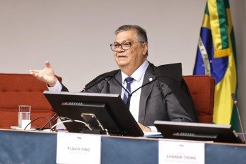 Ao comentar o material, Dino relacionou as ameaças à disseminação reiterada de informações falsas - (crédito: Alejandro ZambranaSTF) Ao comentar o material, Dino relacionou as ameaças à disseminação reiterada de informações falsas - (crédito: Alejandro ZambranaSTF)