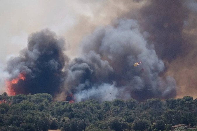 Incêndio florestal na região da Catalunha, Espanha, 2026 - (crédito: Rawpixel/Divulgação ) Incêndio florestal na região da Catalunha, Espanha, 2026 - (crédito: Rawpixel/Divulgação )