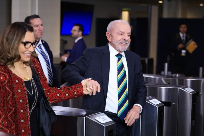 O presidente do Brasil, Luiz Inácio Lula da Silva, chega para a 81ª Assembleia Geral das Nações Unidas na sede da ONU, em Nova York, em 22 de setembro de 2026      