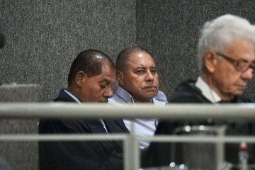 Ex-parlamentar Carlos Xavier e advogado Sérgio Fonseca durante julgamento - (crédito: Marcelo Ferreira/CB/D.A Press) Ex-parlamentar Carlos Xavier e advogado Sérgio Fonseca durante julgamento - (crédito: Marcelo Ferreira/CB/D.A Press)